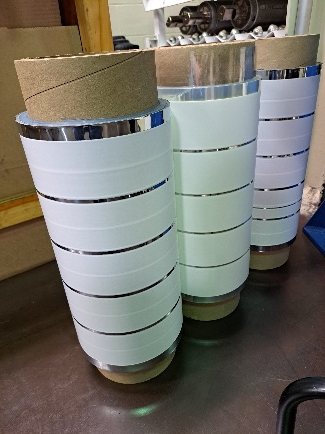 Rolls of Caporus ceramic-coated film